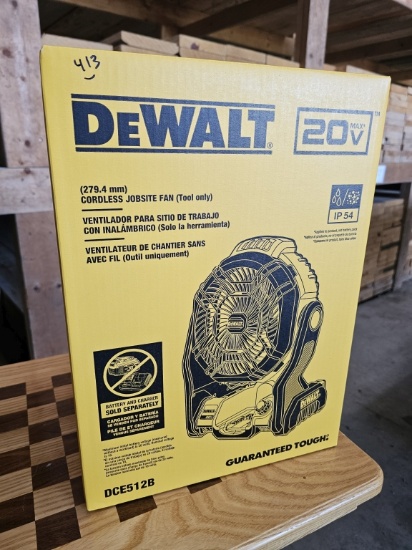 DEWALT 20V MAX Cordless Jobsite Fan (Model DCE512B)