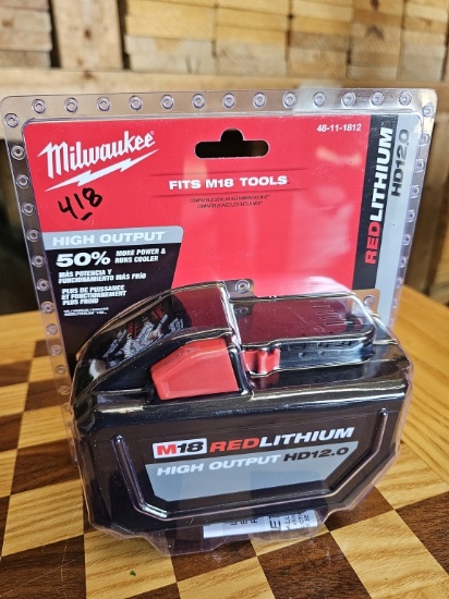 Milwaukee M18 REDLITHIUM HIGH OUTPUT HD12.0 Battery Pack (Model 48-11-1812)