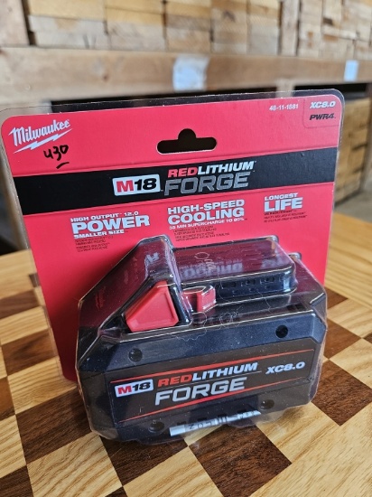 Milwaukee M18 REDLITHIUM FORGE XC8.0 Battery Pack (Model 48-11-1881)