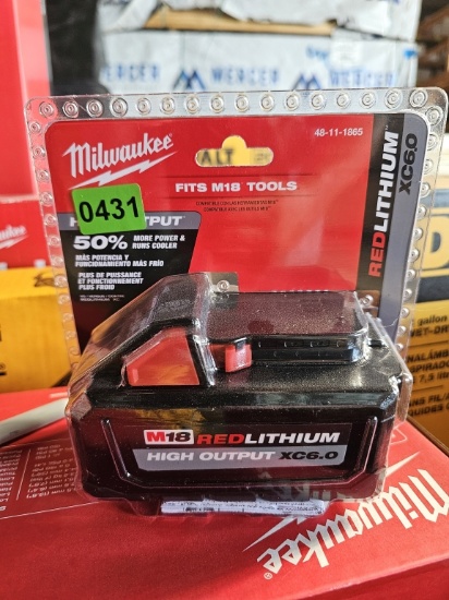 Milwaukee M18 REDLITHIUM HIGH OUTPUT XC6.0 Battery Pack (Model 48-11-1865)