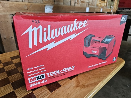 Milwaukee M18 18V Cordless Tire Inflator (Model 2848-20)