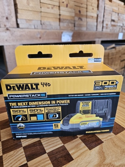 DEWALT 20V MAX XR POWERSTACK 5Ah Battery Kit (Model DCBP520C)