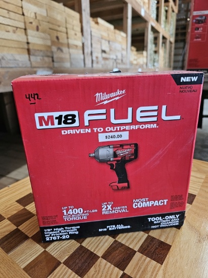 Milwaukee M18 FUEL 1/2" High Torque Impact Wrench with Friction Ring (Model 2767-20)