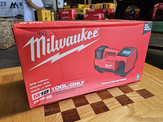 Milwaukee M18 18V Cordless Tire Inflator (Model 2848-20)