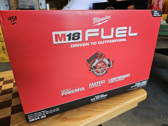 Milwaukee M18 FUEL 7-1/4” Circular Saw (Model 2834-20)