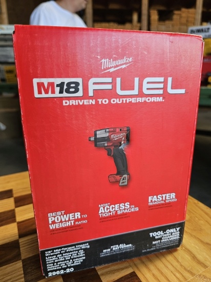 Milwaukee M18 FUEL 1/2" Mid-Torque Impact Wrench with Friction Ring (Model 2962-20)