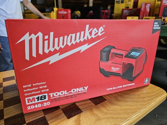Milwaukee M18 18V Cordless Tire Inflator (Model 2848-20)