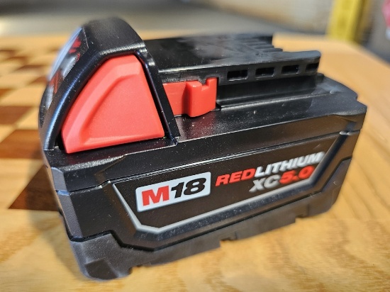 Milwaukee M18 REDLITHIUM XC5.0 Battery (Model 48-11-1850)