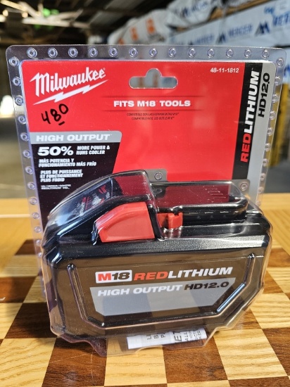 Milwaukee M18 REDLITHIUM HIGH OUTPUT HD12.0 Battery Pack (Model 48-11-1812)