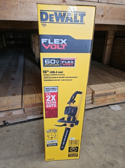 DEWALT FLEXVOLT 60V MAX 16" Brushless Cordless Chainsaw (Model DCCS670B)