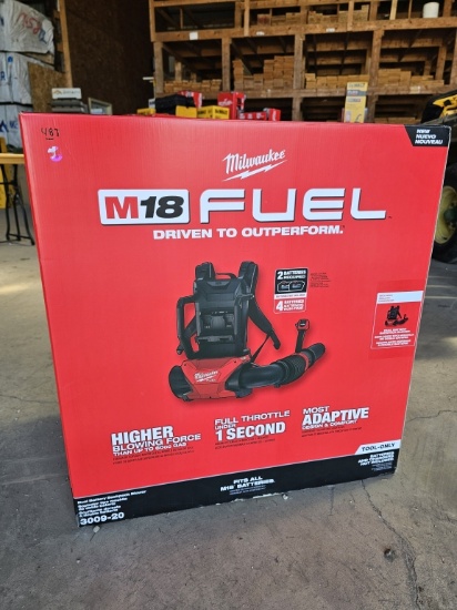 Milwaukee M18 FUEL Dual Battery Backpack Blower (Model 3009-20)