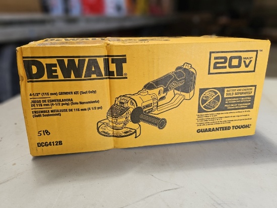 DEWALT 20V MAX 4-1/2" - 5" Angle Grinder (Model DCG412B)