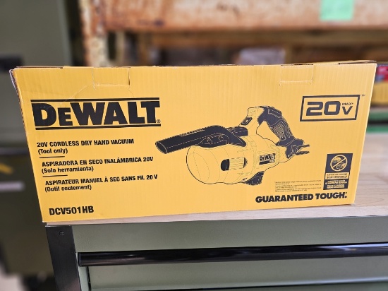 DEWALT 20V MAX Cordless Dry Hand Vacuum (Model DCV501HB)