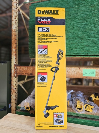 DEWALT 60V MAX FLEXVOLT 17" Brushless Attachment Capable String Trimmer Kit (Model DCST972X1)