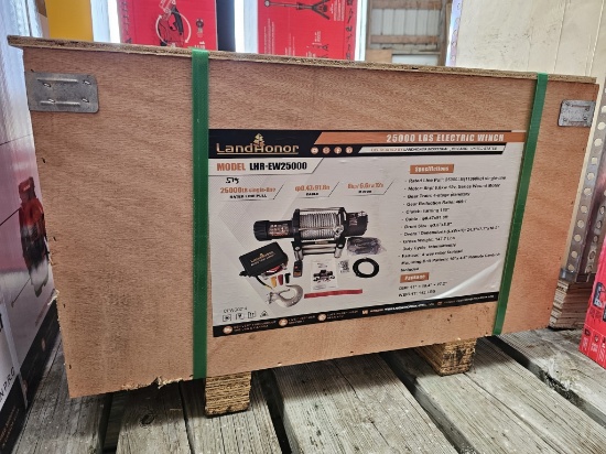 LandHonor 25,000 lb Electric Winch (Model LHR-EW25000)
