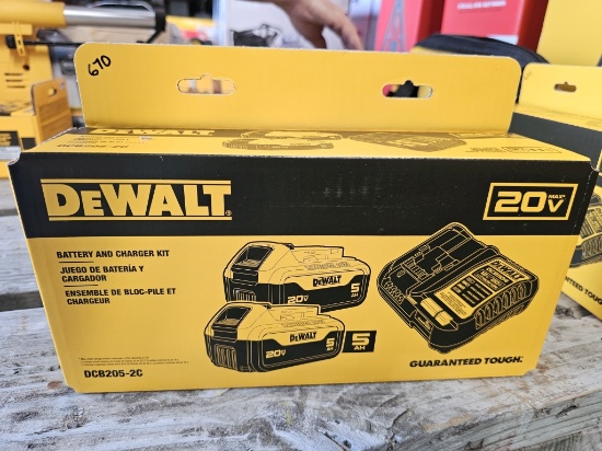 DEWALT 20V MAX Lithium-Ion 5Ah Battery & Charger Kit (Model DCB205-2C)