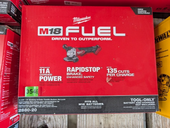 Milwaukee M18 FUEL 4-1/2" / 5" Grinder (Model 2880-20)