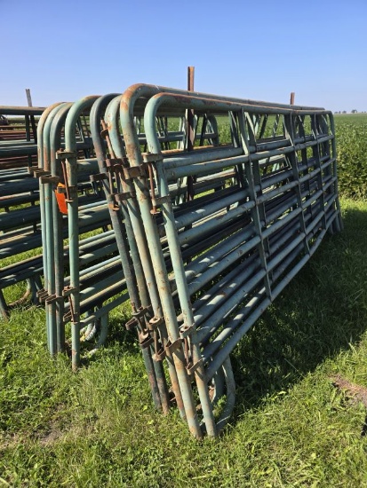 LOT (9) 12' Corral Panels