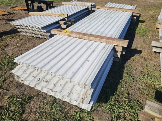 LOT (10) 11.5' Six Gauge Corragated Metal