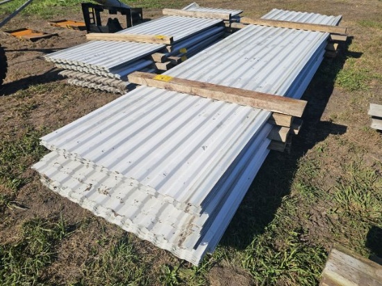 LOT (10) 11.5' Six Gauge Corragated Metal