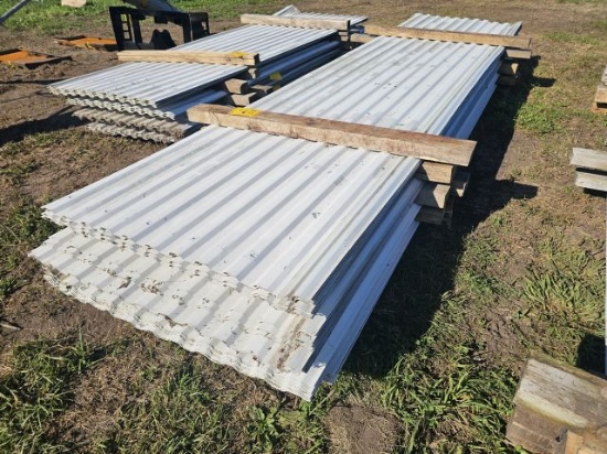 LOT (10) 11.5' Six Gauge Corragated Metal