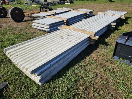 LOT (10) 16' Six Gauge Corragated Metal