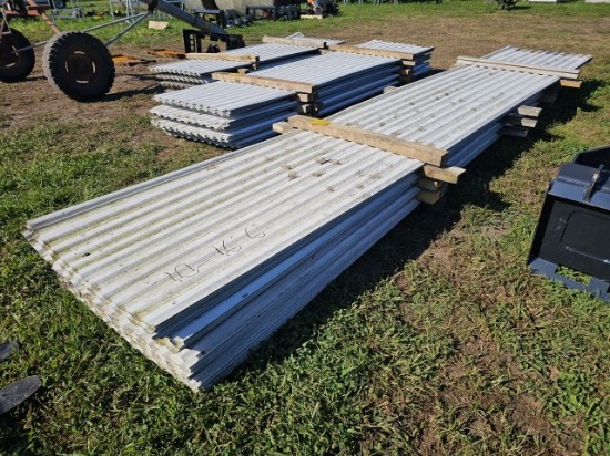 LOT (10) 16' Six Gauge Corragated Metal