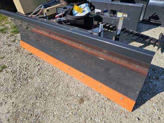 Wolverine 84" Skid Steer Quick Attach Snow Pusher