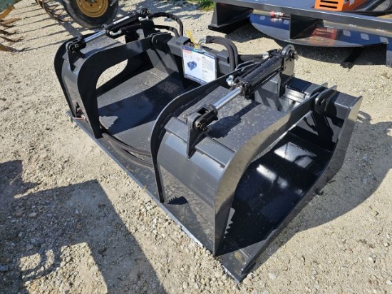Wolverine 72" Skid Steer Quick Attach Grapple Bucket