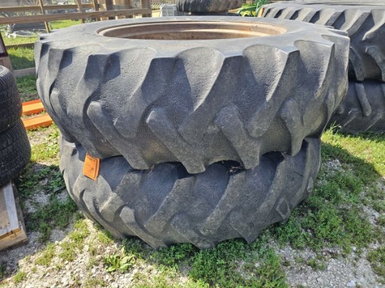 LOT (2) 18.4 x 38 Tires w/ Rims