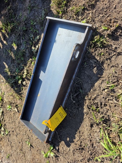 Land Honor MINI Skid Steer Quicl Attach Plate