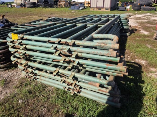LOT (12) 12' HD Corral Panels