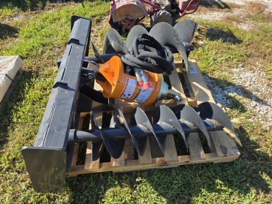Land Honor Skid Steer Quick Attach Auger - 12" & 18" Augers