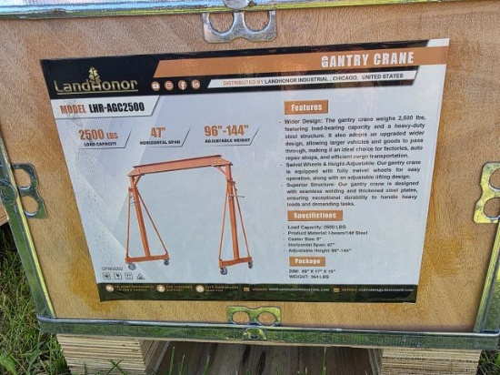 Land Honor Gantry Crane - 47" Adjustable