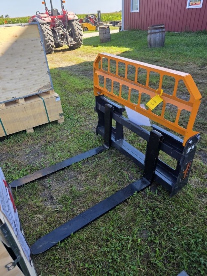 Land Honor Skid Steer Quick Attach Pallet Forks - 48"