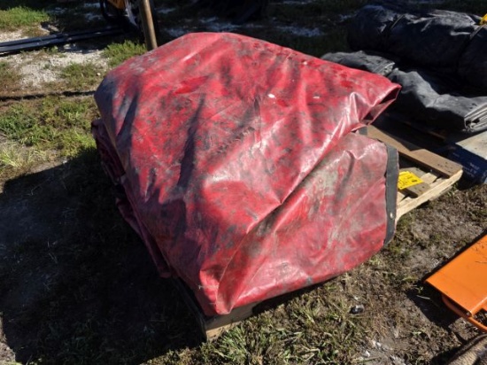 LOT (3) 8' Drop Truck Tarps