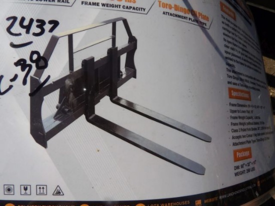 Land Honor MINI Skid Steer Pallet Fork Quick Attach