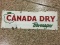 Canada Dry Ginger Ale Porcelain Sign