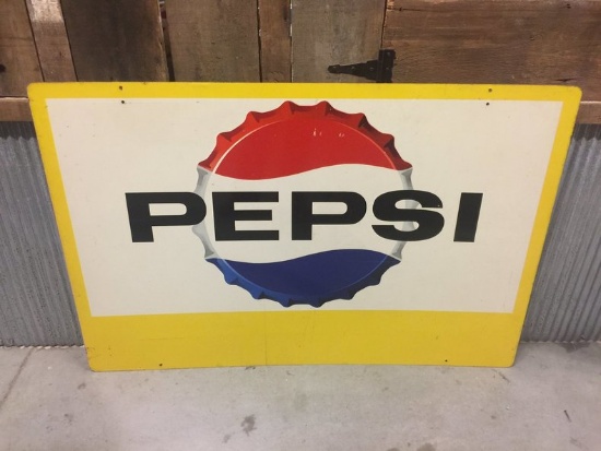 Pepsi Cola Bottle Cap Sign