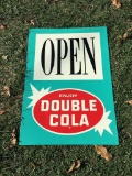 Double Cola Open Tin Sign