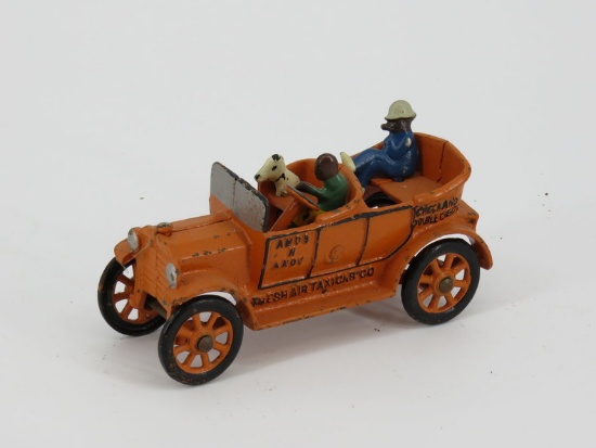 Cast iron Fresh Air Taxi with figures