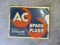 AC Spark Plug tin sign