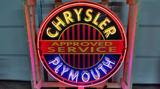 48” Chrysler Plymouth neon sign