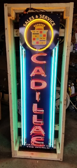 Cadillac neon sign