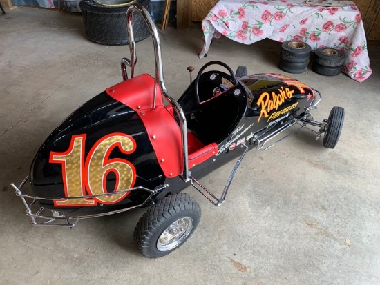 Restored vintage quarter-midget race car