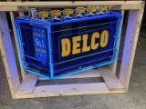 Delco Battery neon sign