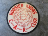 Hoosier Knobs Car Club double-sided sign
