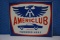 Americlub Honored Here metal sign