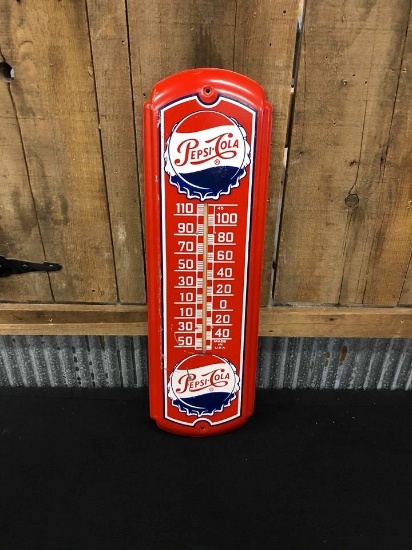 Pepsi Cola Tin Thermometer