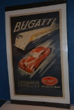 Bugatti Automobiles Autorails w/logo poster